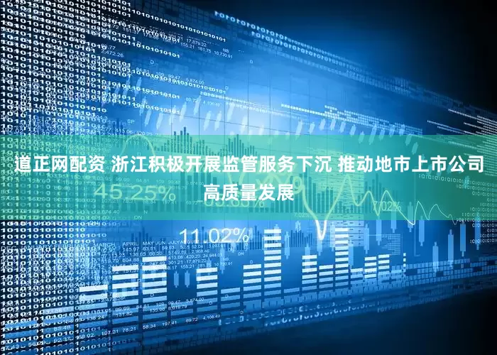 道正网配资 浙江积极开展监管服务下沉 推动地市上市公司高质量发展